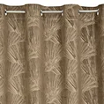PIERRE CARDIN zasłona welwetowa GOJA z błyszczącym nadrukiem w formie liści miłorzębu - 140 x 250 cm - brązowy 6