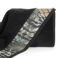 EWA MINGE Komplet ręczników CARLA w eleganckim opakowaniu, idealne na prezent! - 2 szt. 50 x 90 cm - czarny 3