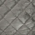 EUROFIRANY PREMIUM narzuta  z  welwetu pikowana metodą tradycyjnego szycia - 220 x 240 cm - szarobeżowy 4