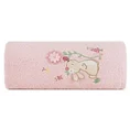 Ręcznik BABY z haftowaną aplikacją z zajączkiem - 50 x 90 cm - różowy 3