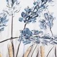 Obraz MEADOW1 ręcznie malowane kwiaty ze złotymi i srebrnymi refleksami - 50 x 50 cm - niebieski 2