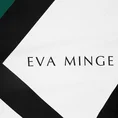 EVA MINGE Komplet pościeli EVA 07 z najwyższej jakości makosatyny bawełnianej z designerskim nadrukiem geometrycznym - 220 x 200 cm - czarny 4