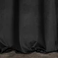 Zasłona ARIANA z pasem lśniącego geometrycznego nadruku - 140 x 250 cm - czarny 3