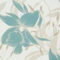 ELLA LINE Komplet pościeli z wysokogatunkowej bawełny z motywem niebieskich kwiatów - 160 x 200 cm - wielokolorowy 2