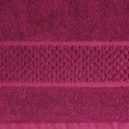 Dywanik łazienkowy CALEB z bawełny frotte, dobrze chłonący wodę - 60 x 90 cm - amarantowy 4