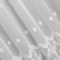 Tkanina firanowa etamina  haftowana w ornamentowy wzór - 290 cm - biały 5