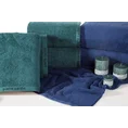PIERRE CARDIN Ręcznik EVI w odcieniu butelkowej zieleni z żakardową bordiurą - 70 x 140 cm - butelkowy zielony 7