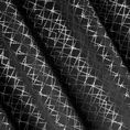 DESIGN 91 Zasłona zaciemniająca MOLYz welwetu ze srebrnym geometryczym nadrukiem - 140 x 250 cm - czarny 5