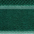 EUROFIRANY PREMIUM Ręcznik CALEB z bawełny frotte o strukturze drobnej krateczki - 50 x 90 cm - ciemnozielony 2