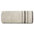 Ręcznik bawełniany KORAL z bordiurą podkreśloną  żakardowymi paseczkami - 30 x 50 cm - beżowy 3