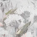 Obraz HERBS ręcznie malowana na płótnie widok letniej łąki ze srebrnymi akcentami - 60 x 90 cm - popielaty 2