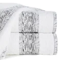Ręcznik NIKOLA z ozdobną żakardową bordiurą - 50 x 90 cm - biały 1