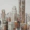 Obraz CITY ręcznie malowany na płótnie pejzaż miejski - 60 x 80 cm - beżowy 2
