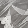 Firana MAYA z drobnej siateczki zakończona ozdobną koronką - 300 x 145 cm - biały 8
