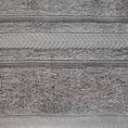 Ręcznik z bawełny egipskiej z żakardową bordiurą podkreśloną lśniącą nicią - 70 x 140 cm - stalowy 2