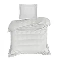 NOVA COLOUR Poszewka na poduszkę bawełniana z satynowym połyskiem i ozdobną kantą - 70 x 90 cm - jasnoszary 5