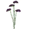 ZATRWIAN WRĘBNY sztuczny kwiat dekoracyjny z płatkami z jedwabistej tkaniny - 64 cm - fioletowy 1