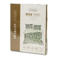 NOVA PRINT Komplet pościeli NIKA z satyny bawełnianej z botanicznym motywem zielonych liści - 220 x 200 cm - beżowy 2