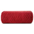Ręcznik INDILA w kolorze czerwonym, z żakardowym geometrycznym wzorem - 50 x 90 cm - czerwony 3