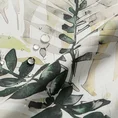 Zasłona GARDEN do ogrodu i na taras, z tkaniny wodoodpornej z motywem roślinnym na szelkach zapinanych na rzepy - 155 x 220 cm - biały 9