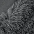 Narzuta LETTIE z miękkiego i przyjemnego w dotyku ekologicznego futerka z długim włosem - 170 x 210 cm - stalowy 7