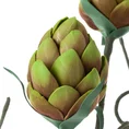 KARCZOCH DWUKWIATOWY - Sztuczny kwiat dekoracyjny z pianki foamirian - 93 cm - zielony 2