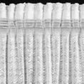 Zasłona OFELIA z tkaniny typu bukla przeszywana metaliczną nicią - 135 x 270 cm - biały 10