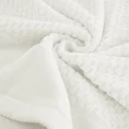 Ręcznik FRIDA bawełniany o strukturze krateczki z szeroką welurową bordiurą - 70 x 140 cm - kremowy 5