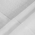 DIVA LINE Bieżnik jednokolorowy z tkaniny z połyskiem obszyty szeroką kantą - 40 x 200 cm - biały 5