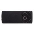 LIMITED COLLECTION ręcznik VICTORIA 70x140 cm z welwetową bordiurą z motywem geometrycznym SIŁA ZŁOTA - 70 x 140 cm - czarny 3