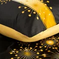 Elegancki komplet pościeli świątecznej EVE z satyny bawełnianej z motywem złotej choinki - 160 x 200 cm - czarny 6