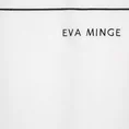 EVA MINGE Komplet pościeli EVA 10 B z najwyższej jakości makosatyny bawełnianej z nadrukiem logo EVA MINGE i haftowanym ozdobnym paseczkiem - 160 x 200 cm - biały 4