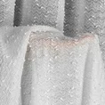 Zasłona OFELIA z tkaniny typu bukla przeszywana metaliczną nicią - 135 x 270 cm - biały 7