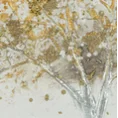 Obraz TREE ręcznie malowany na płótnie dekorowany brokatem i kryształkami - 40 x 40 cm - biały 2