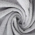 Ręcznik AMANDA z ozdobną bordiurą w pasy - 70 x 140 cm - srebrny 5