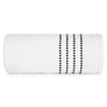Ręcznik bawełniany FIORE z ozdobnym stebnowaniem - 30 x 50 cm - biały 3