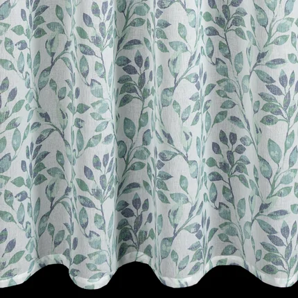 DESIGN 91 Dekoracja okienna CLARISSA z lekkiej etaminy z nadrukiem gałązek DESIGN 91 Dekoracja okienna CLARISSA z lekkiej etaminy z nadrukiem gałązek - 140 x 270 cm