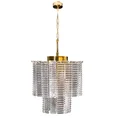 Lampa DALIA z prostokątnymi szklanymi zawieszkami - ∅ 32 x 40 cm - złoty 3