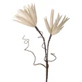 Kwiat sztuczny dekoracyjny z pianki foamiran obsypany brokatem - 83 cm - biały 1