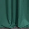 Zasłona DAFNE z gładkiej matowej tkaniny z ozdobnym pasem z geometrycznym złotym nadrukiem w górnej części - 140 x 250 cm - zielony 3