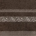 Ręcznik TESSA z bordiurą w cętki inspirowany dziką naturą - 50 x 90 cm - brązowy 2