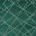 Zasłona welwetowa CAMELIA z geometrycznym błyszczącym nadrukiem - 140 x 250 cm - zielony 6