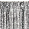 EWA MINGE Zasłona ASTEYA z welwetu z motywem wężowej skóry - 140 x 270 cm - stalowy 4