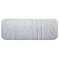 Ręcznik klasyczny z bordiurą podkreśloną delikatnymi paskami - 50 x 90 cm - srebrny 3