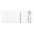 Ręcznik z bordiurą w formie sznurka - 70 x 140 cm - biały 3