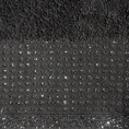 Ręcznik z bordiurą podkreśloną groszkami z błyszczącą lureksową nicią - 70 x 140 cm - czarny 2