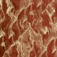 Tkanina zasłonowa z welwetu z marmurkowym wzorem - 300 cm - rudy 3