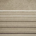 DESIGN 91 Ręcznik IZA klasyczny jednokolorowy z bordiurą w pasy - 70 x 140 cm - beżowy 2