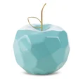 Figurka ceramiczna APEL - jabłko o geometrycznych kształtach - 16 x 16 x 13 cm - niebieski 3
