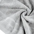 Ręcznik DAMLA z welurową bordiurą - 50 x 90 cm - stalowy 5